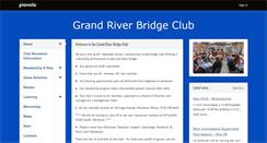 Desktop Screenshot of grandriverbridgeclub.com
