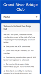 Mobile Screenshot of grandriverbridgeclub.com